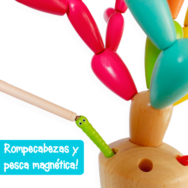 Cactus de madera Montessori - Imagen 6